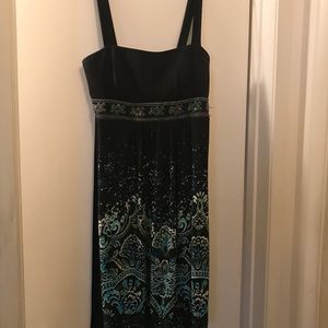 Black dress with design